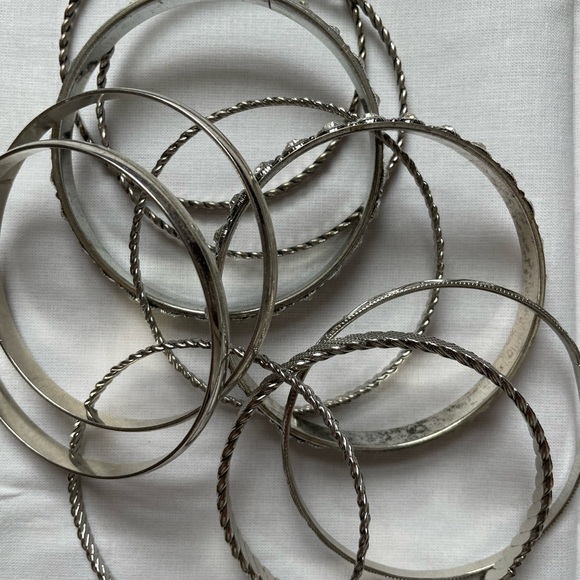 H&M silver stackable bracelets - Picture 2 of 2